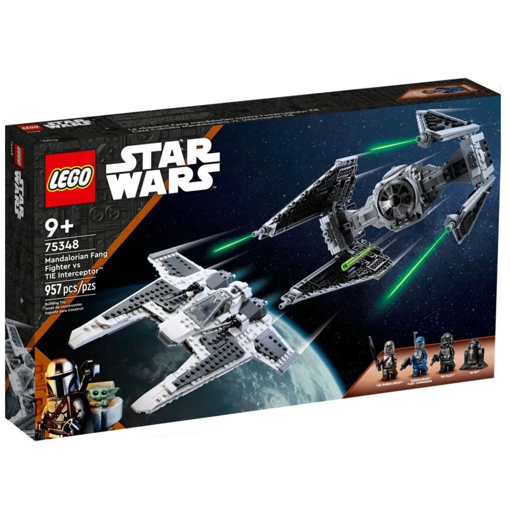 Lego Star Wars 75348 Mandalorian Fang Fighter vs Tie Interceptor (5702017421339)